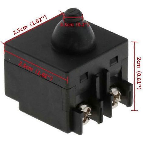 2 interrupteurs à bouton-poussoir de rechange compatibles avec la polisseuse d'angle GWS6-100 (1/5)