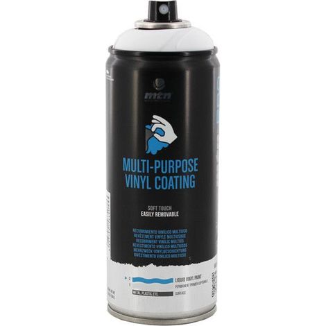 Bombe de peinture revêtement vinyle multiusage - Blanc - 400ml - MTN Pro
