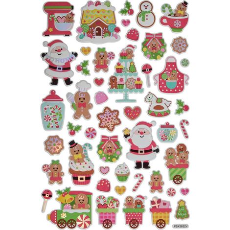 Sticker de Noël en relief hotte 14 x 21 cm - Atmosphera créateur d'intérieur (1/3)