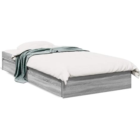 Maison Exclusive - Giroletto Cassetti Grigio Sonoma 75x190 cm Legno Multistrato (1/5)