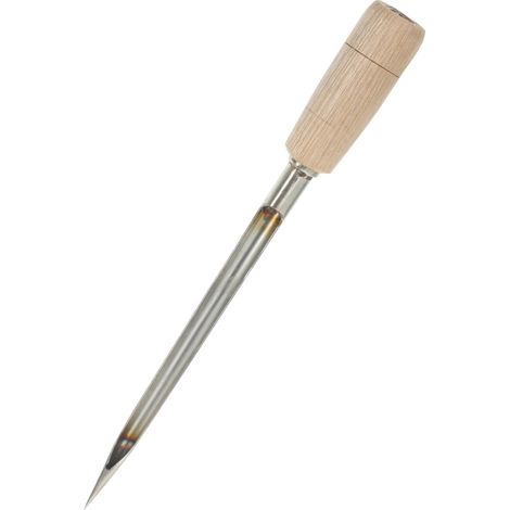 Echantillonneur Cereales - Sonde Rotative en Acier Inoxydable et Bois - Pour Blé Maïs Riz - 25 x 3,5 x 2 cm - 1 Pièce