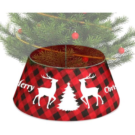 Décoration de sapin de Noël ronde, style champêtre, 40 x 60 x 20 cm (1/5)