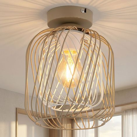 Deckenlampe Wohnzimmerlampe Gitter Deckenleuchte Schlafzimmerleuchte, H 24,5 cm (1/5)