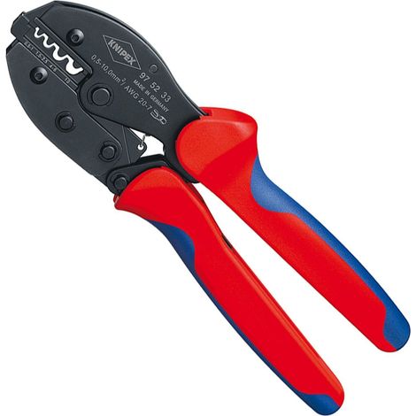 KNIPEX 97 52 33 PreciForce® Pinza per capicorda con manici multicomponente brunita 220 mm