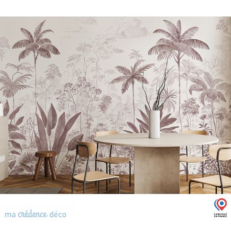 Papier peint : Fresque tropicale aérée, Aquarelle - Intissé - 200 cm - 280 cm (1/5)