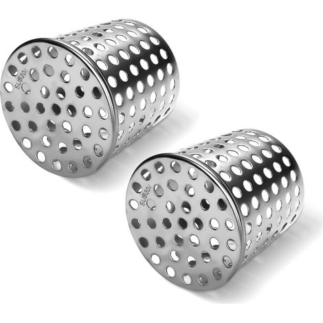 2 Pack PVC Mesh Vent Cover Stainless Steel Gutter Protection Filter Taper Filter for Exhaust Pipe 6-2.5 Inch ID (63mm) (1/5)