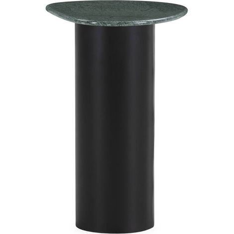 Table d'appoint en marbre et métal - Plombé et vert (1/4)