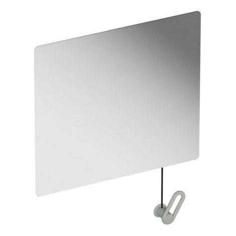 HEWI 801.01B100 95 Miroir inclinable Série 801, mat, avec guidage par câble (1/2)