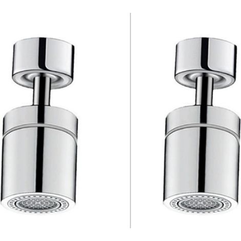 Lote de 2 boquillas para grifo de cocina, filtro universal antisalpicaduras, ahorro de agua (1/5)