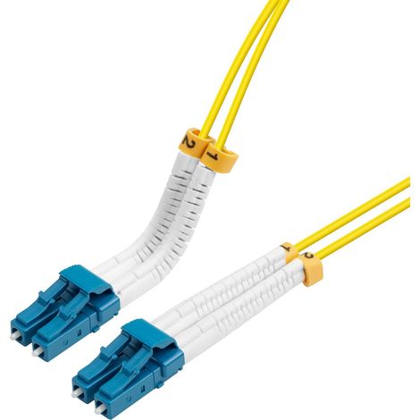 Cable de fibra óptica flexible LC-LC monomodo, dúplex, OS2, LSZH, de 2 m, LVO231407-FLEX
