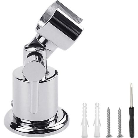 Duschkopfhalterung aus Metall 180 verstellbare Duschhalterung Duschkopfbefestigung verstellbarer Duschkopfhaken Wand-Handbrausehalterung mit (1/5)