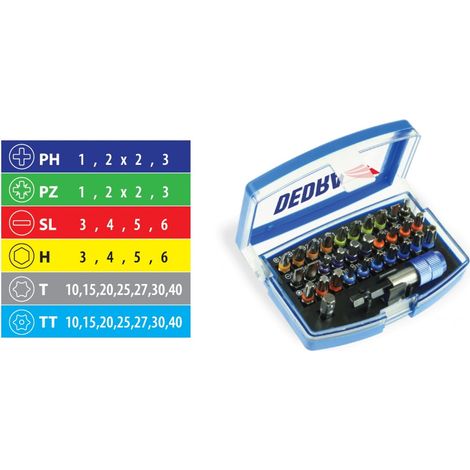 ZESTAW BITÓW 32 SZT. -DED18A11S032
