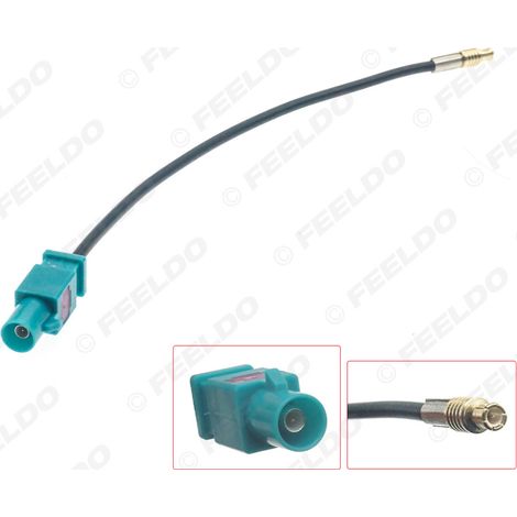 Câble adaptateur d'antenne autoradio FAKRA vers MCX, câble de conversion universel pour installation DAB, connecteur mâle