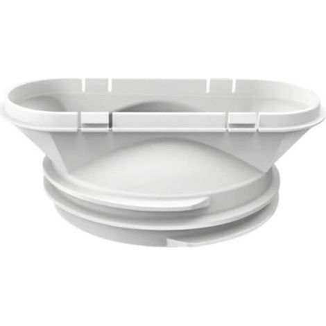 Conector de manguera de escape de aire acondicionado - Adaptador de manguera de escape de 150 mm de diámetro para sistema de ventilación de aire acondicionado portátil - Crezuo