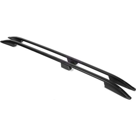 Barres de toit pour PEUGEOT 3008 SUV (2009-2016) en aluminium noir, robustes et solides. (1/5)