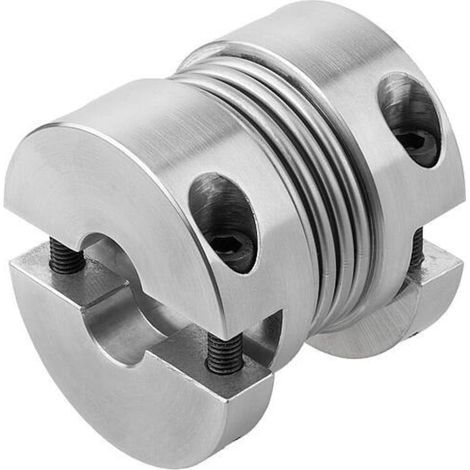 KIPP Metallbalgkupplung Gr. 80 D1=32 D2=32 L=78 Aluminium (1/3)