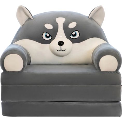 Bardusch-Canapé-lit pliable 2 en 1 en peluche, motifs dessins animés, pour enfants, sans rembourrage intérieur (1/5)
