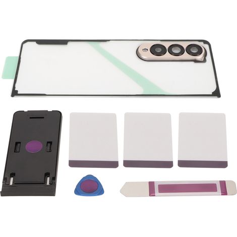 Verre Arrière Remplacement Couvercle Verre Logement Porte avec Ruban Préinstallé Outils Support Téléphone pour Galaxy Z Fold 4 5G F936 Or Objectif Appareil Photo (1/5)