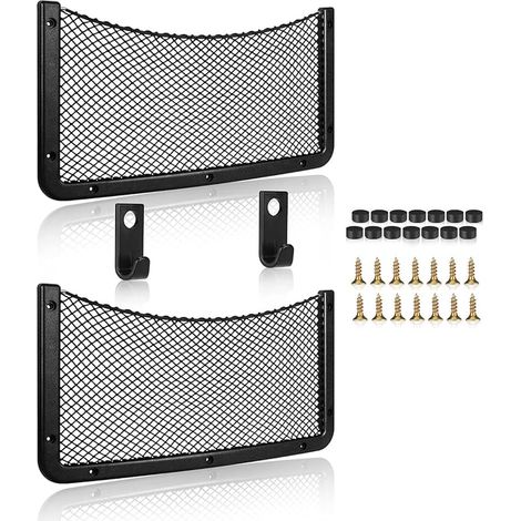 Filet Rangement pour Voiture, Filet de Rangement de Coffre, Grande Taille, Sac Pocket Organizer de Voiture pour Auto, Camping-Cars, Bateaux, Maison (1/5)
