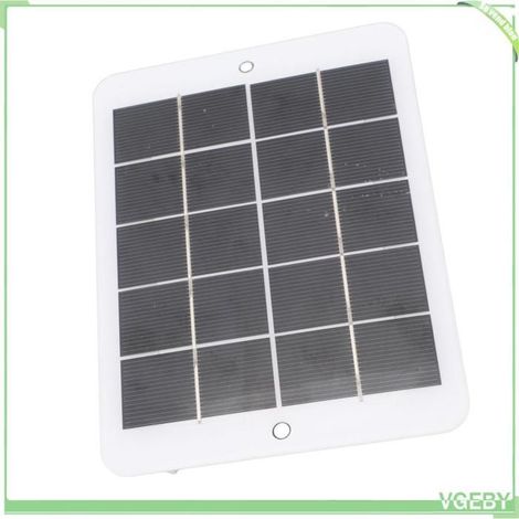 Panneau solaire portable - FAFEICY - 3W - Monocristallin - Résistant aux intempéries (PET) - Léger & compact (1/5)