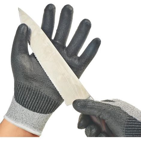 Cut Resistant Gloves, HPPE Cut Resistant Liner, Hand Protection, EN388 Level C, ANSI Level 3, Grey(SK2131), XL(1 Pair) (1/5)