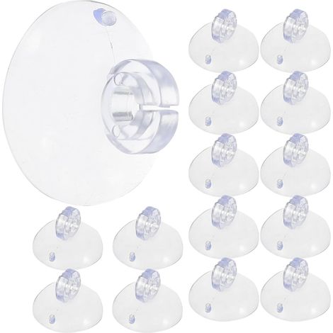 Lot de 200 Crochets à Ventouse Transparents pour Guirlandes Lumineuses Extérieures Mini Clips Polyvalents pour Décoration de Noël Supports Adhésifs pour Surfaces Lisses (1/5)