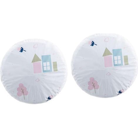 1 Housse Ventilateur Motif Élégant Coton Lin Protection Poussière Insectes Décoration Intérieur (1/5)