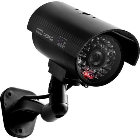 Dummy CCTV Security Surveillance Camera SIMULATION CAM RED IR LED for Indoor Outdoor Use (1/3)