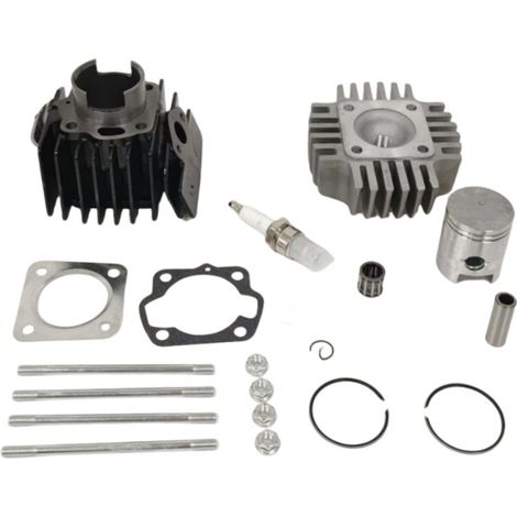 Motorcycle engine cylinder, suitable for SUZUKI JR 50, JR50, LTA50, LT50, 41 mm cylinder liners and pistons. (1/4)