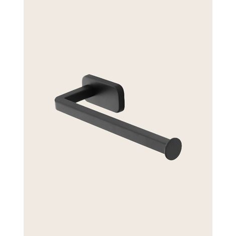 Exagonshop Porta salviette in acciaio inox nero cubik