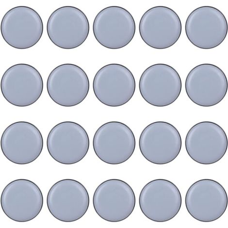 25mm Patin Chaise, 20 Pièces Patins Glisseurs, Patins Glisseurs pour Meubles, Patins en Téflon pour Chaise de Mobilier de Bureau de Maison (20mm Forme Ronde) OUYLAF (1/4)
