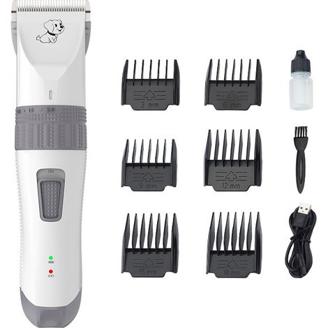 Tondeuse pour animaux – Nouveau modèle professionnel – Électrique, réglable – Pour chien et chat – Coupe et épilation (1/2)