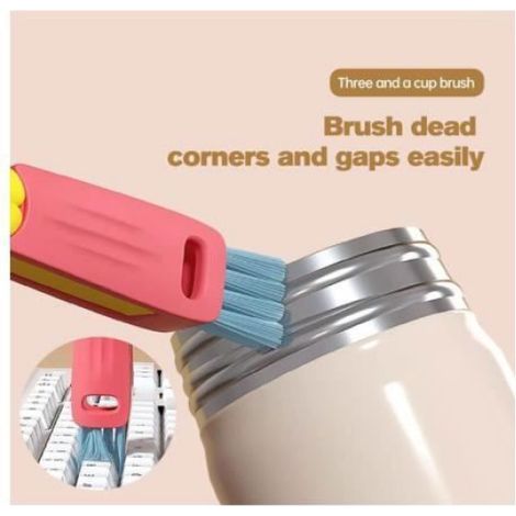 Goupillon Biberon Goupillon Bouteille 3 en 1Brosse de Nettoyage Polyvalente pour Les Espaces Entre Les BouteillesBrosse GOUPILLON (1/4)