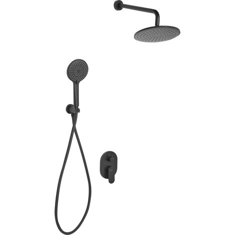 Concealed Shower Set with Rainshower TINGUIRIRICA Black
