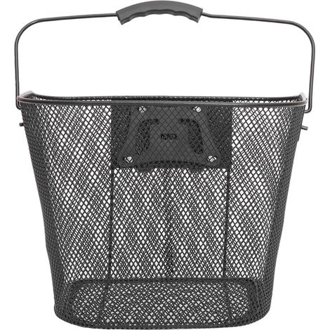 Panier de Vélo en Fer Robuste Fixation Rapide, Panier Pratique et Solide pour Usage Extérieur, pour Vélos Adultes et Scooters (1/5)