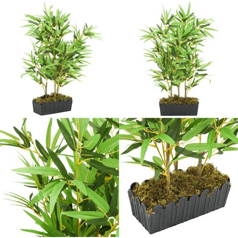Albero Bambù Artificiale 500 Foglie 80 cm Verde - Bambù artificiale - Albero artificiale