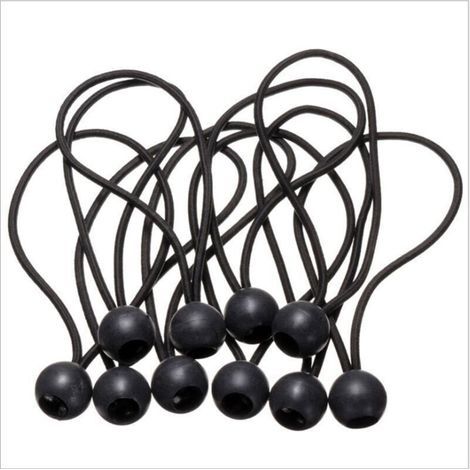 30pcs Elastic Bungee Cords, Rubber Bungee Cords with Ball, for Tarpaulins, Pavilions, Tents, Curtains, Garden Fencing. Greenhouse Tarp Securing, Trailer Tarp Securing. (1/4)