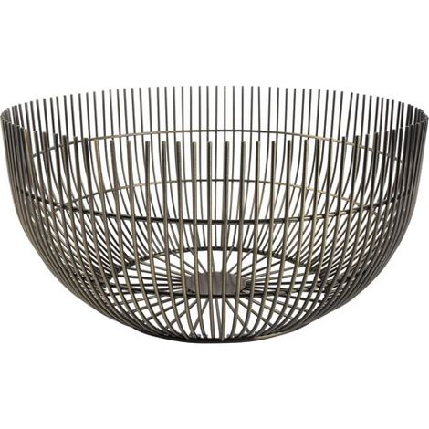 Cestino metallico da 25 cm vintage oro - Iris - Sp Collection