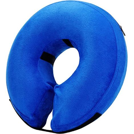 Collier gonflable de protection pour chiens et chats - Collier de récupération souple pour animaux de compagnie ne bloque pas la vision - Collier électronique (1/3)