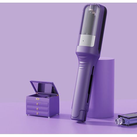 Tondeuse à cheveux rechargeable pour pointes fourchues – Nouvelle tondeuse portable, facile à utiliser et qui protège les cheveux, idéale pour les voyages (violet). (1/5)