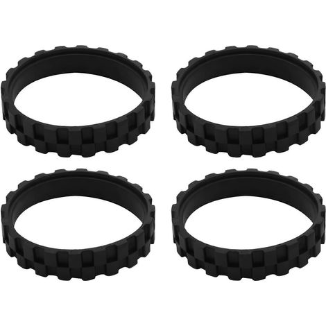4Pcs Tire skin pour IROBOT ROOMBA Roues Series 500 – 600 700 – 800 and 900 Anti – Slip Great Adhesion and Easy Assembly.