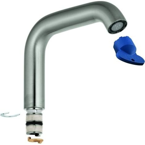 GROHE Rohrauslauf 13374, für Essence Einhand-Waschtischbatterie, L-size, supersteel