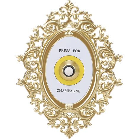 Bouton-pression sur le thème du champagne, sonnette de porte vintage, plaque murale, décoration intérieure, chambre, bar, fête de mariage. (1/5)