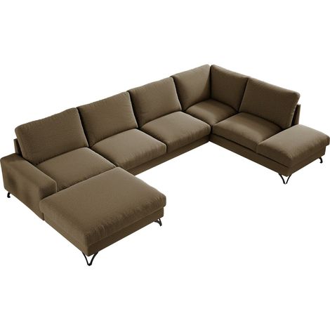 Sofá rinconero ComfiDream Lyrana III, Izquierda, Función de descanso, Almacenaje, 367x214x91cm, 0 (1/5)