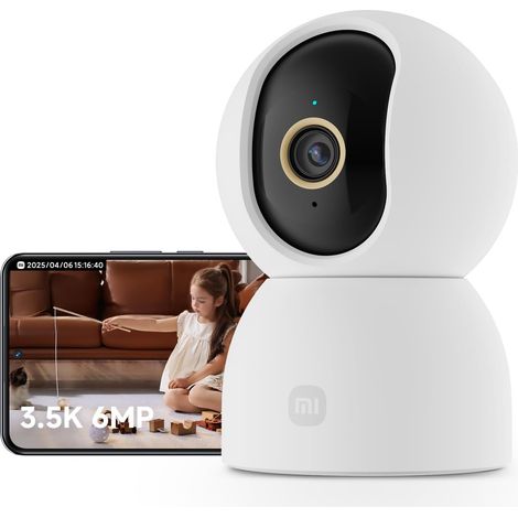 Camera Interieur, 3,5K 6MP 360° Caméras de Surveillance, Alexa (1/5)