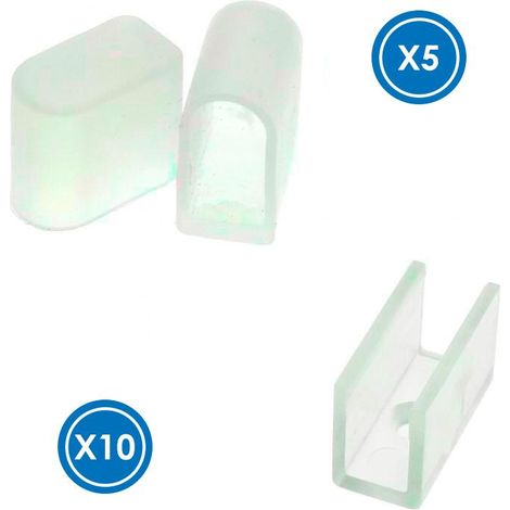 IluminaShop - Pack Tapones y Grapas para Funda de Silicona Drop