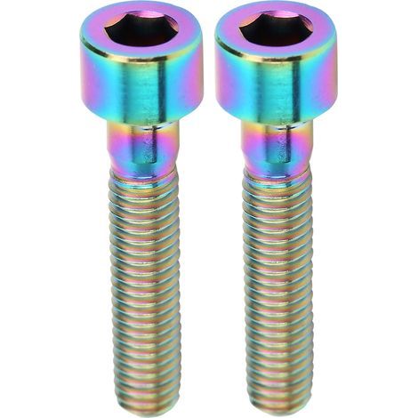 2 pièces Boulons de Potence M6x30mm pour Vélo de Montagne et Route, Vis de Cale de Direction Dorées (1/4)