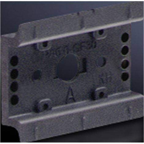 Rittal SV 9342.930 Hutschienen OM-Adapter gelocht Polyamid 5 St.