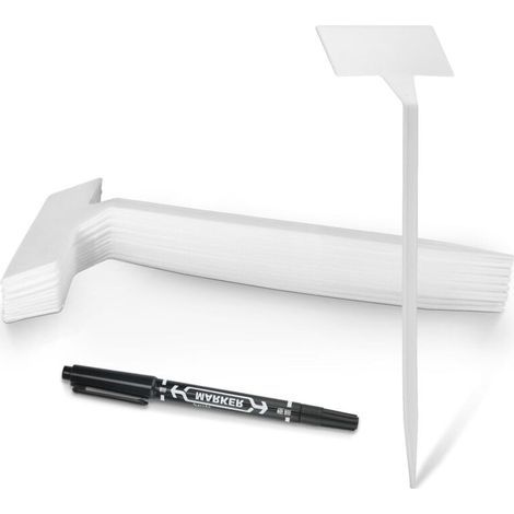 30 Étiquettes Plastique de Jardin Extérieur 30 cm – Pour Plantes, Potager et Balcons – Avec Stylo Marqueur Inclus (1/5)
