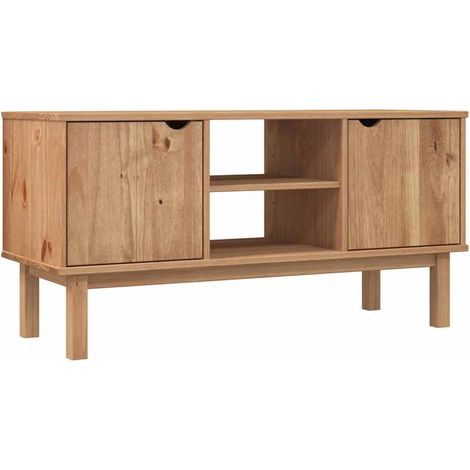 Mobile TV OTTA 113,5x43x57 cm in Legno Massello di Pino vidaXL (1/5)